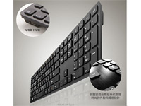 I-Rocks KR-6402-BK - Aluminum X-Slim Keyboard for PC - Black