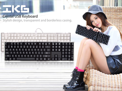 IK6 Crystal Clear USB Keyboard
