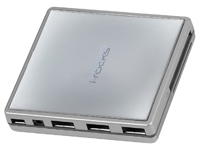 Brand New i-rocks IR-4300M USB 2.0 Crystal 4 Port Hub for Win XP Mac White 