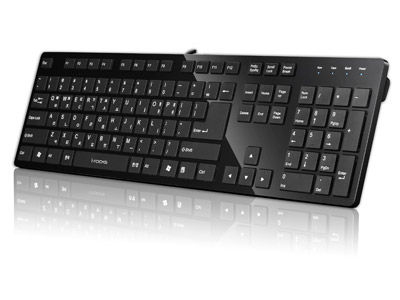 IRK01WN-BK Slim Keyboard with Chiclet-like key shape