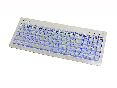 I-ROCKS KR-6820E-WH 104 Key USB Wired Backlit Gaming Keyboard 