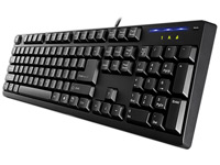 I-Rocks KR-6260-BK - 24 Keys Anti Ghosting Gaming Keyboard